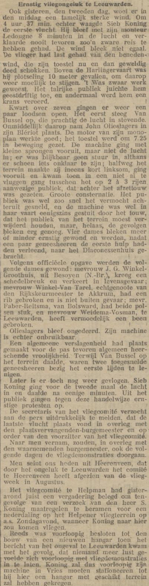 Nieuwsblad van het Noorden, 14 juli 1911