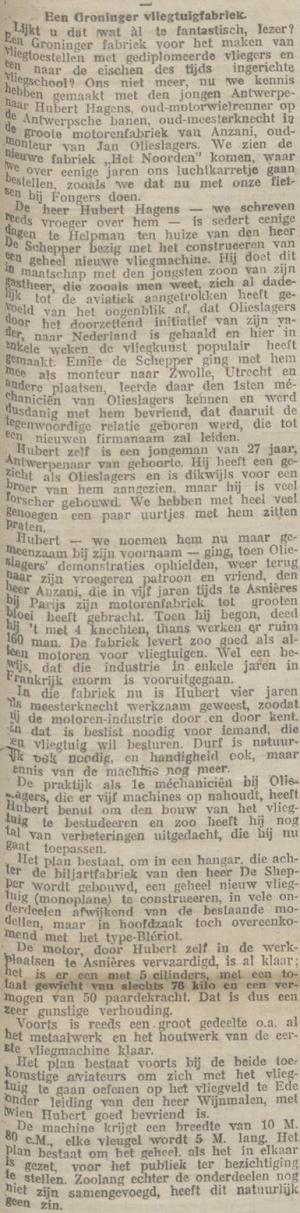 Nieuwsblad van het Noorden, 25 december 1910