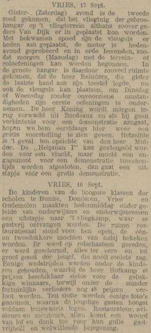 Provinciale Drentsche en Asser courant, 18 september 1911