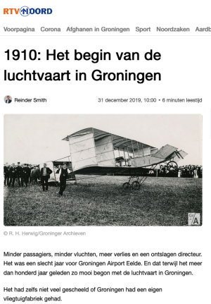 1910: Het begin van de luchtvaart in Groningen