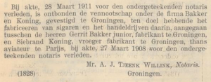 Nederlandsche staatscourant, 31 maart 1911