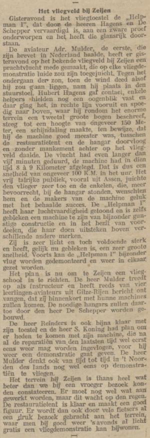 Nieuwsblad van het Noorden, 8 september 1911