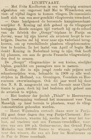 Alkmaarsche Courant, 27 januari 1911