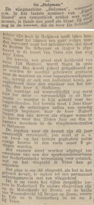 Nieuwsblad van het Noorden, 8 mei 1911