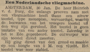 Provinciale Drentsche en Asser courant, 30 januari 1911