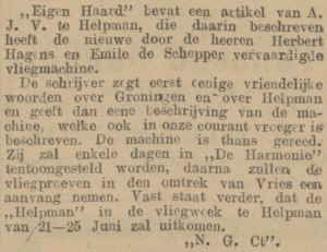 Provinciale Drentsche en Asser courant, 8 mei 1911