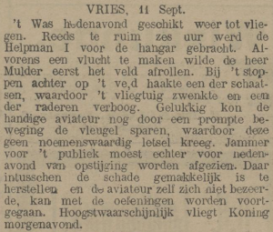 Provinciale Drentsche en Asser courant, 12 september 1911