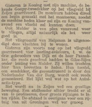 Nieuwsblad van het Noorden, 9 september 1911
